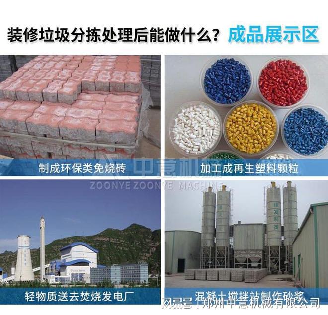 备装修垃圾分拣处理生产线设备K8凯发国际塑料垃圾处理设